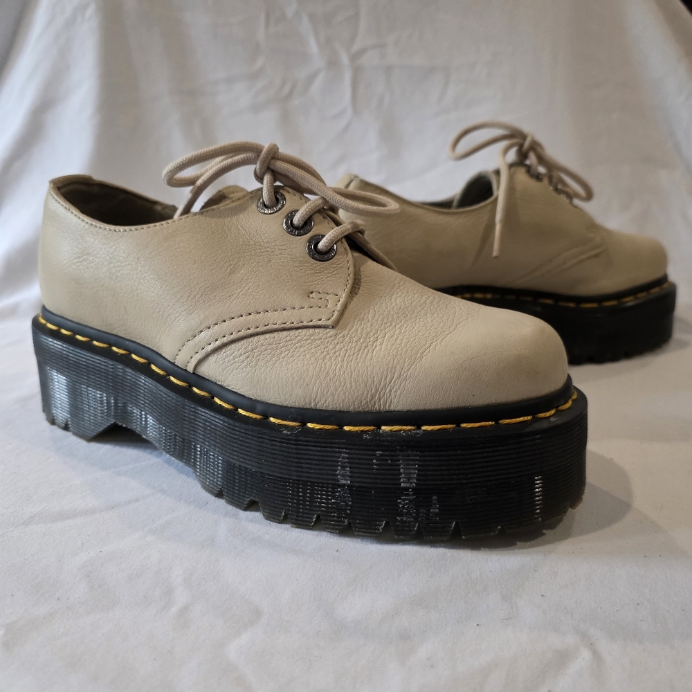 DR. MARTENS 1461 II PISA LEATHER PLATFORM SHOES 6